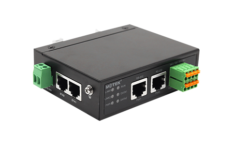 工業(yè)級RS-232/485/422 串口轉(zhuǎn)TCP/IP服務(wù)器_UT-6802A-SW 10/100M以太網(wǎng)轉(zhuǎn) 2 口串口服務(wù)器