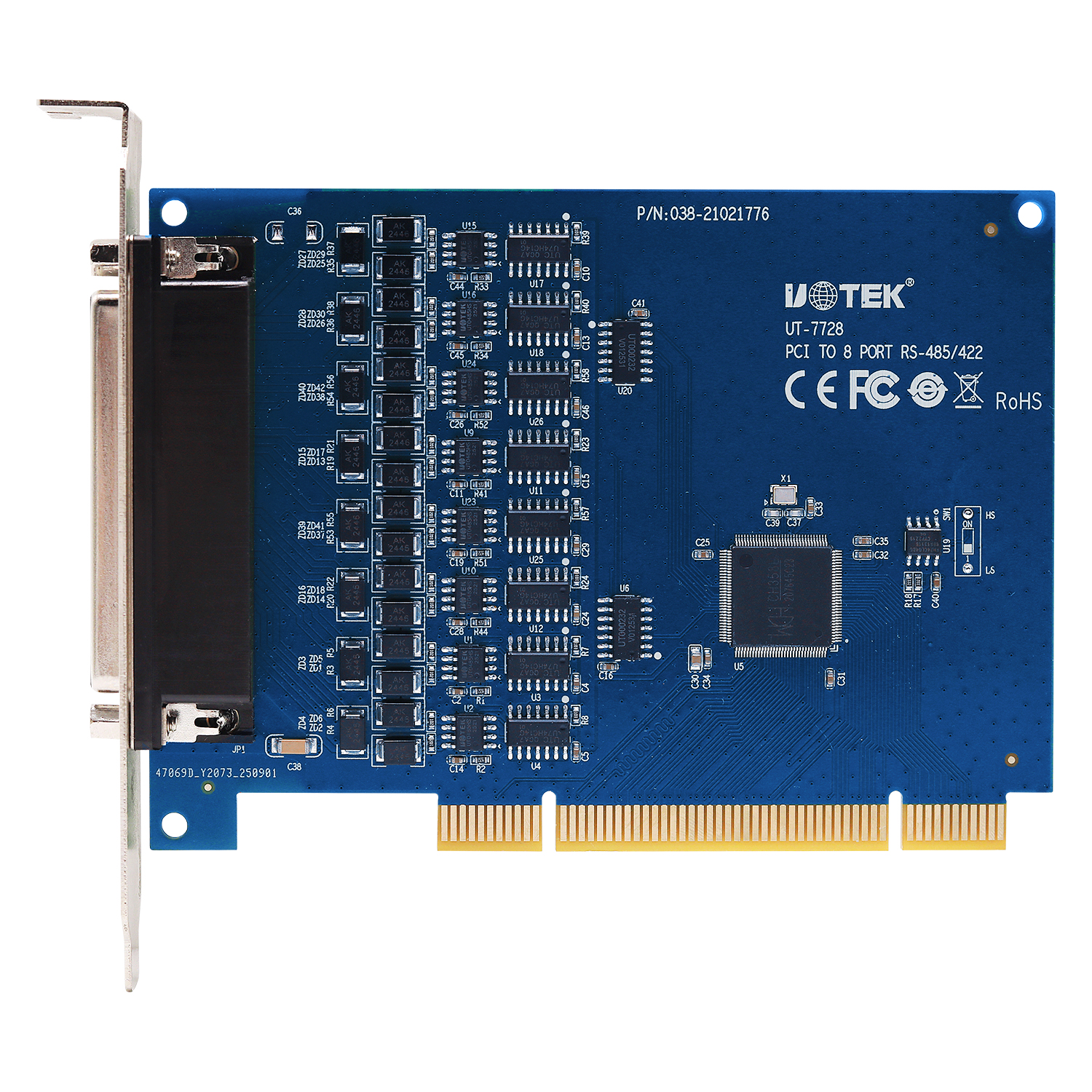 PCI轉(zhuǎn)8口RS-485/422多串口卡